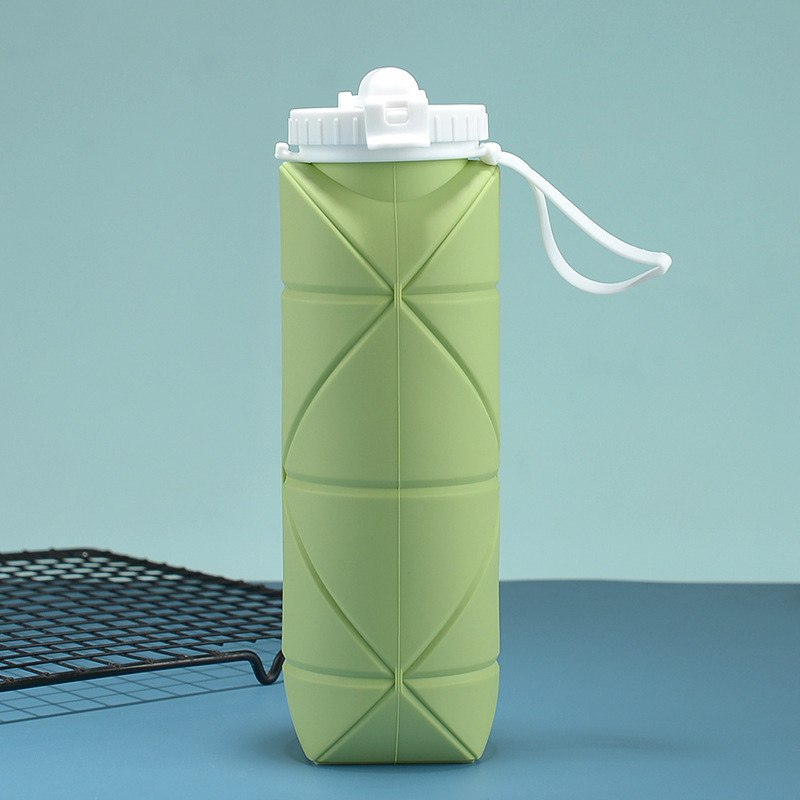 Silicone Collapsible Water Bottles Pop Its Water Bottle For Toddlers Camping Cup With Carabiner