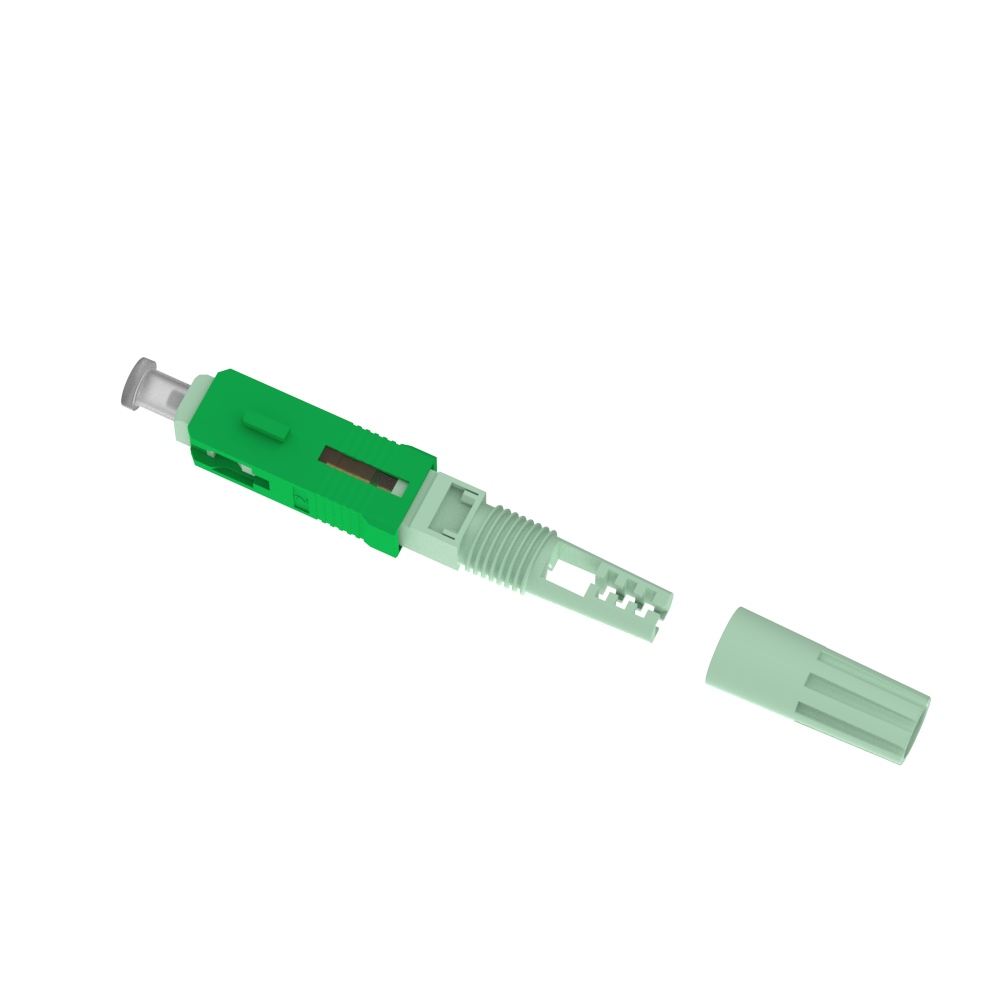 SC APC Fiber Optic Fast Connector for Network Field Assembly Return loss APC≥55dB
