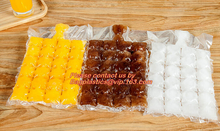 Food Grade Safety Disposable Plastic Ice Cube Bag for Making Ice Packs, Self-Seal Disposable plastic LDPE Ice Cube Bags
