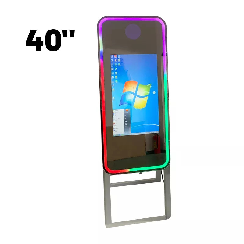 Adjustable Selfie Mirror Touch Screen Photo Booth Light Frame For Wedding