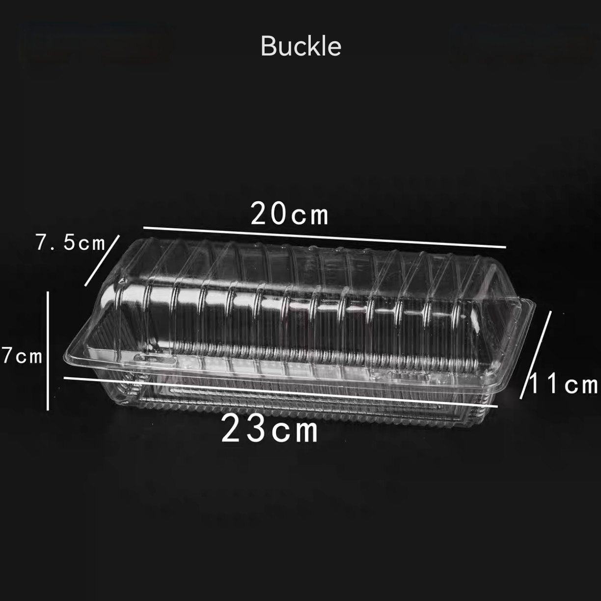 Disposable PET Plastic Transparent Clam Shell Hinge Vacuum Formed Cake Pastry Baking Takeout Clear Box Cover
