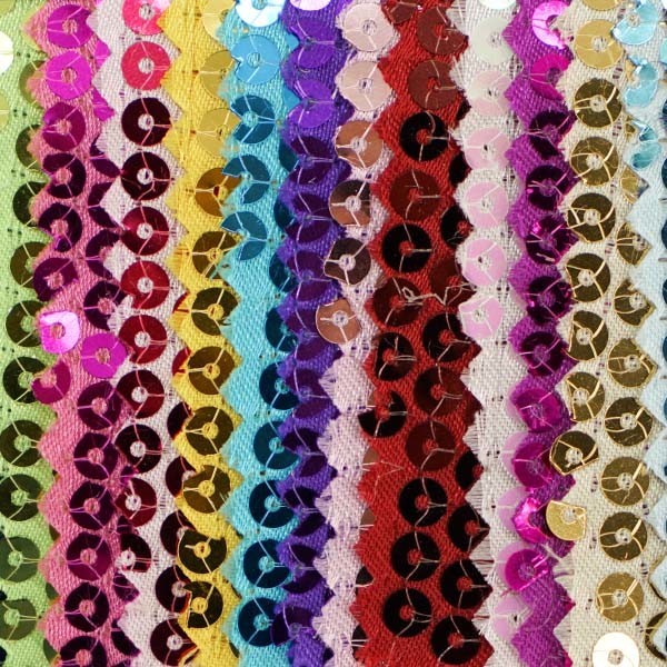 Polyester Based Reversible Sequin Fabric Anti Static Quick Dry