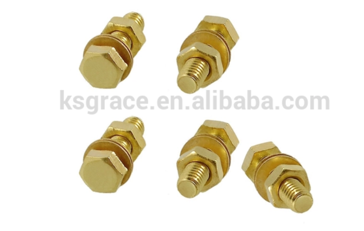 Silicon Bronze Hex Head Sems Screws Brass Hexagon Hex Screw