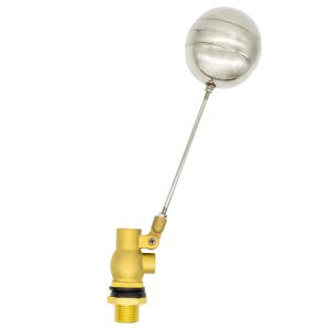 Adjustable Mini BSP Thread Water System Valve 1/2'' DN15 Water Tank Brass Float