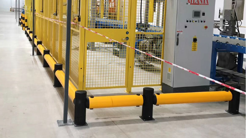 Flexible Pedestrian Barrier  Anti-Collision Guardrails Warehouse Safety Barrier Traffic Guardrails