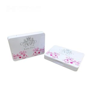 China Rectangular Vintage Cosmetic Tins Case Empty Makeup Tins With Mirror And 10 Pans on sale