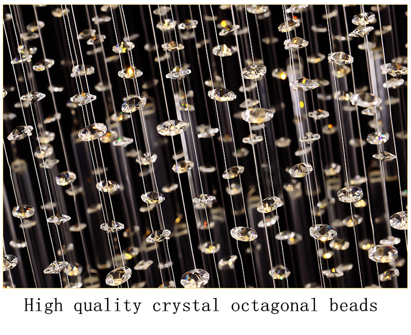 Stairs Chandeliers Modern Crystal Chandelier Lighting Interior lamp(WH-NC-30)