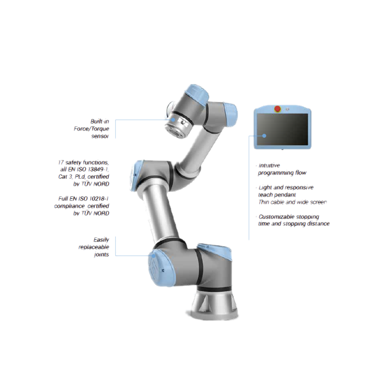 Small robot arm 3Kg payload 6 axis UR 3 universal robot educational robotic arm