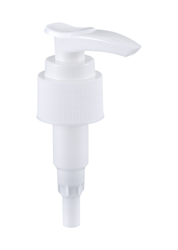 24mm 28mm Screw Lotion Dispenser Pump Plastic PP Material With Smooth Ribbed Closures