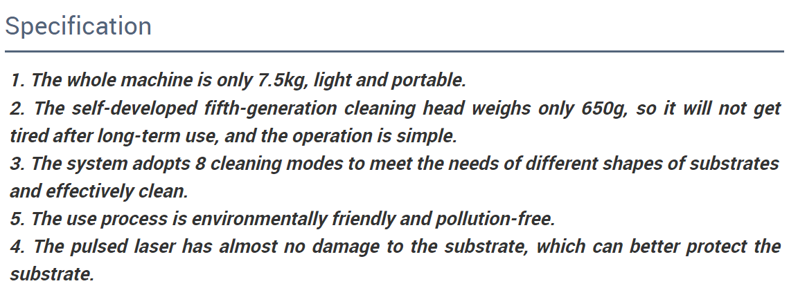 Powerful 50W Pulsed Laser Rust Removal Machine for Surface Paint Cleaning Mini Fiber Laser Cleaning Machine