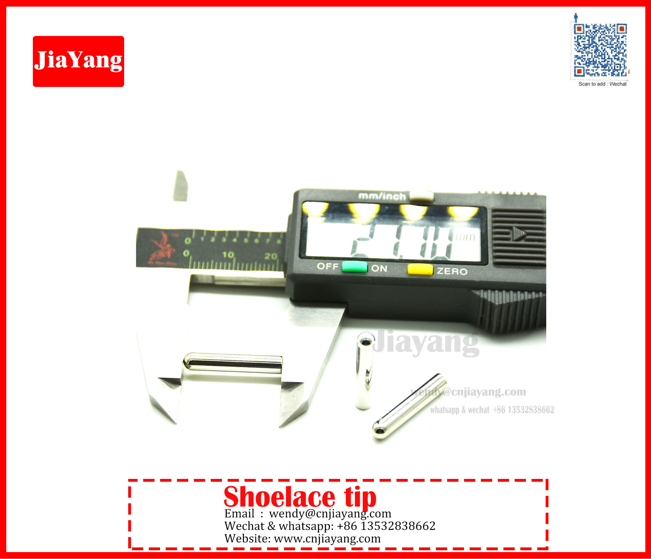 Jiayang Nickle tones flat cylinder aglets for strings