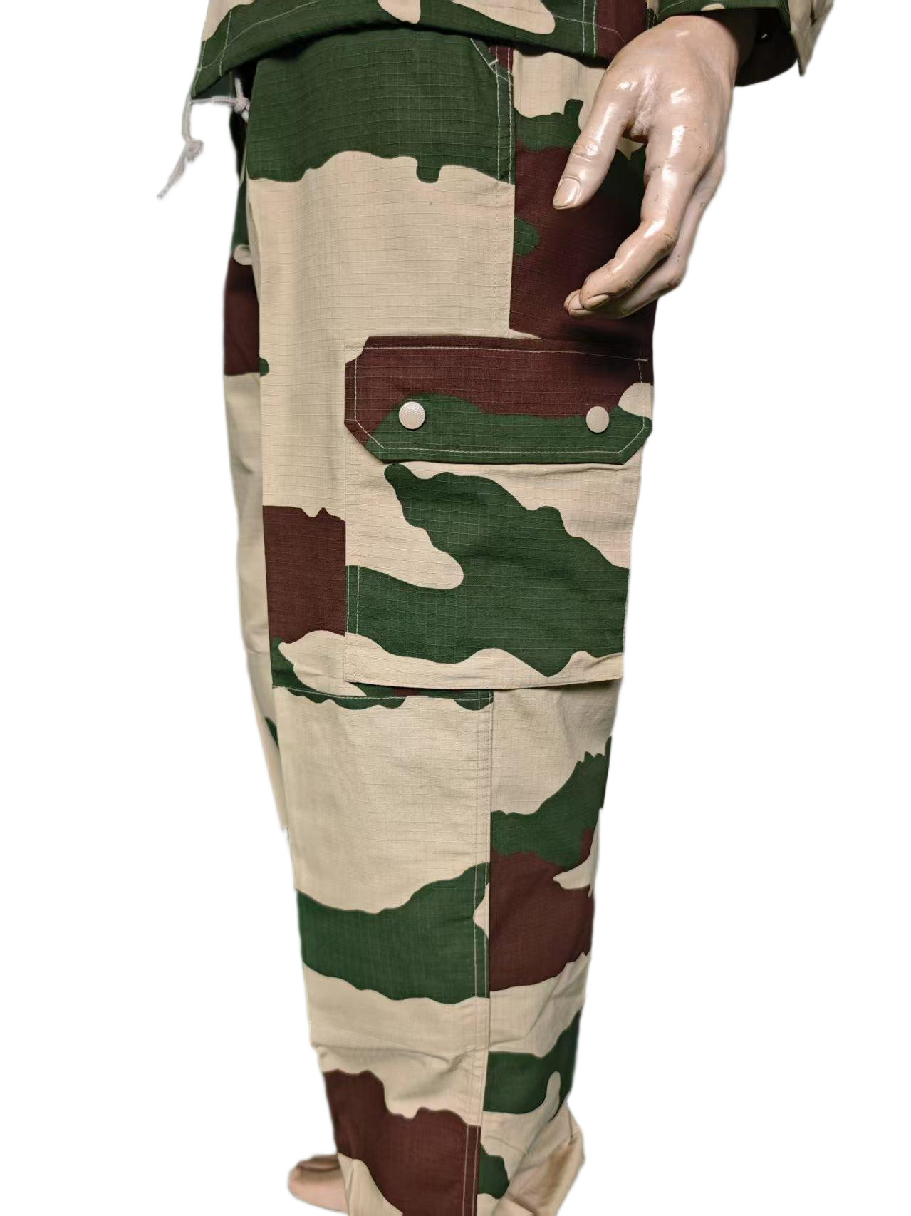 F1 Woodland Camouflage Military Outfit For Tactical Operations Formal Style For Outdoor Tactical Activities French Military Uniform
