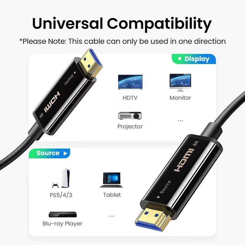 high speed  4K 60Hz HDMI Fiber Optic Cable Active HDCP2.2 HDMI cable
