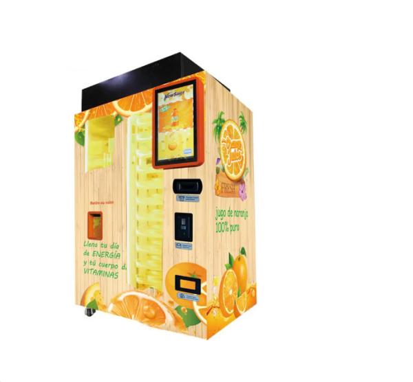 Hotels Fresh Juice Vending Machine 1500W Fresh Pressed Stainless Steel