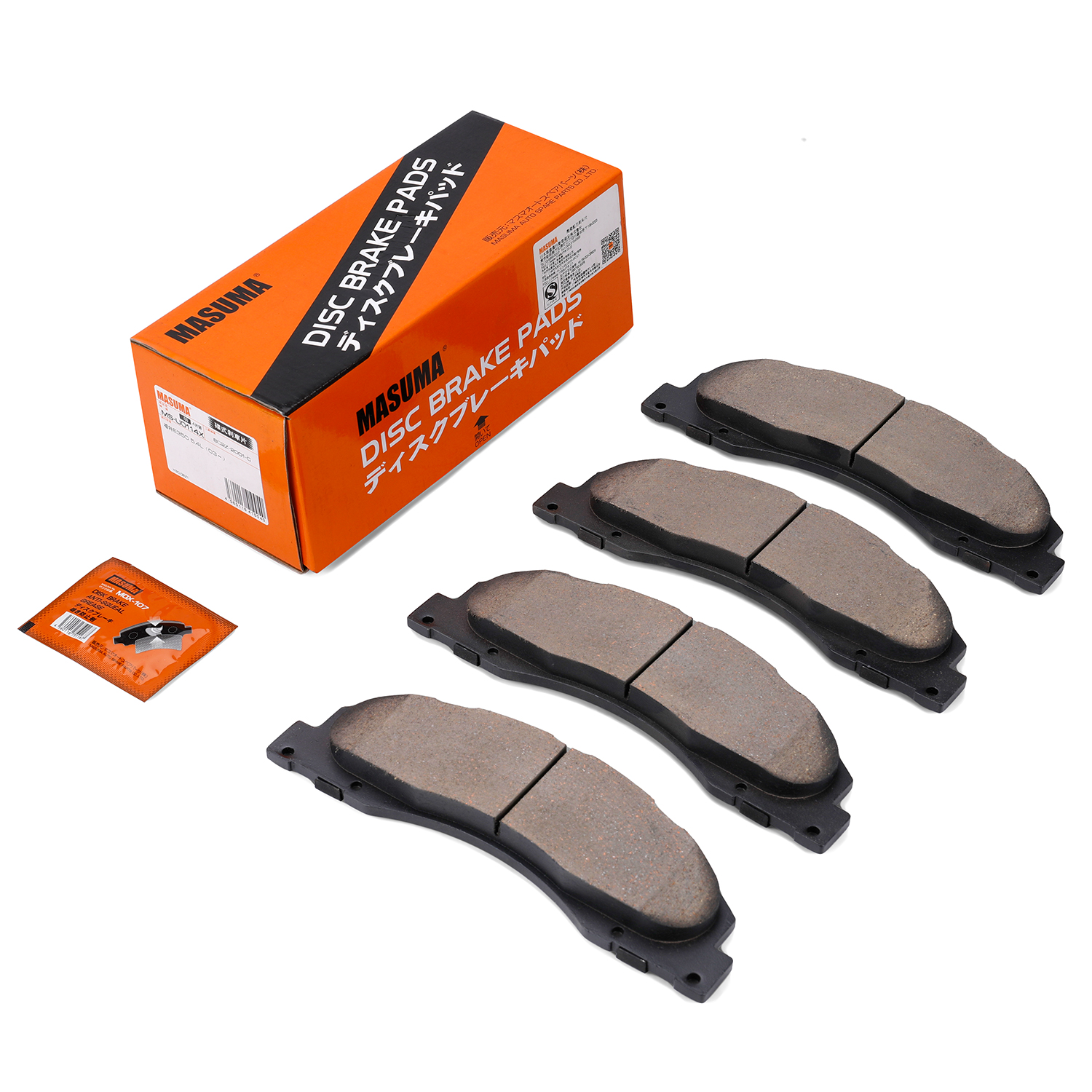 MS-U0114X MASUMA Auto Replacement Part No Noise Front and Rear Brake Pads Set 8C2Z-2001-C