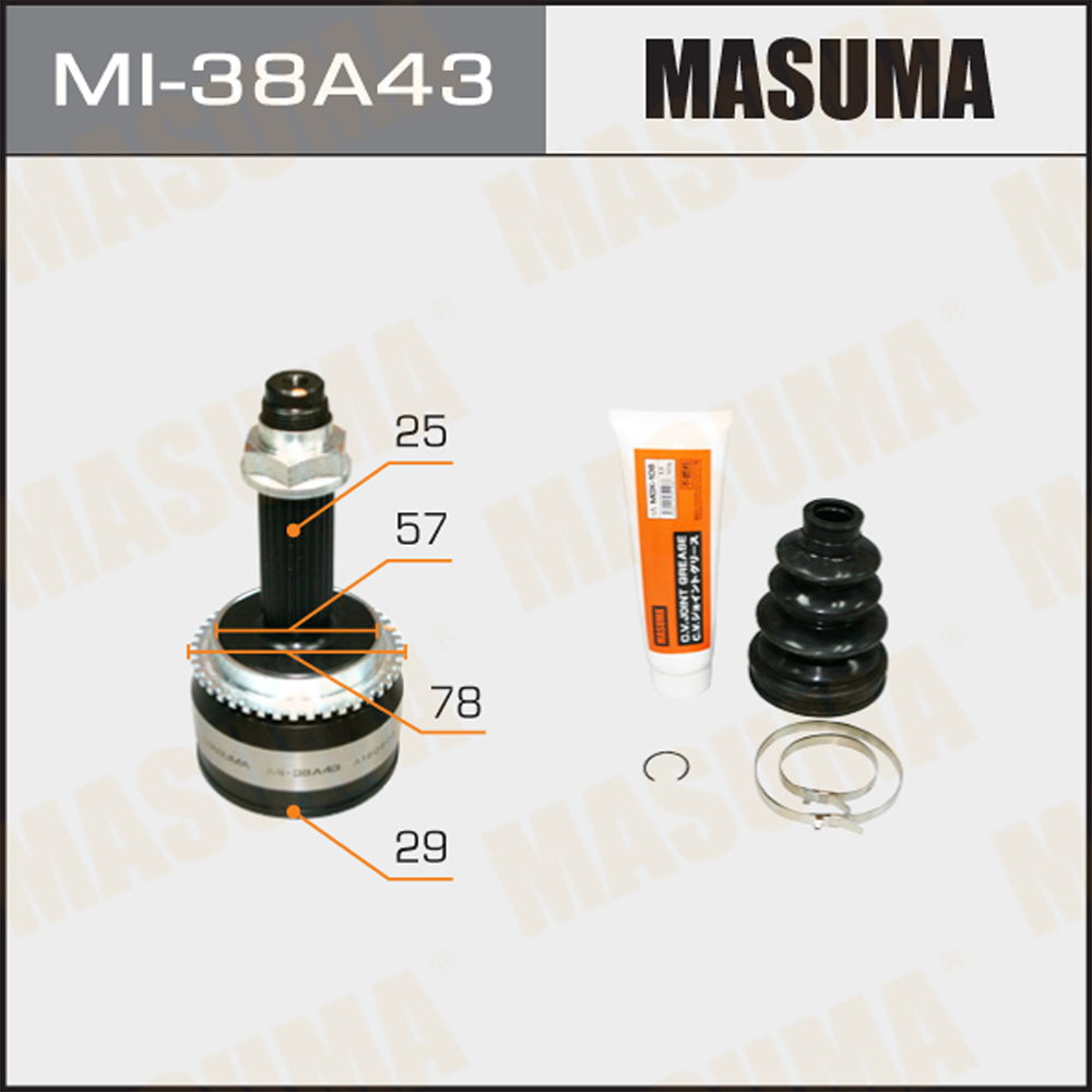 MI-38A43 MASUMA CV Shaft Joints GRS190L MN156465 MN156472 for MITSUBISHI AIRTREK CU2W