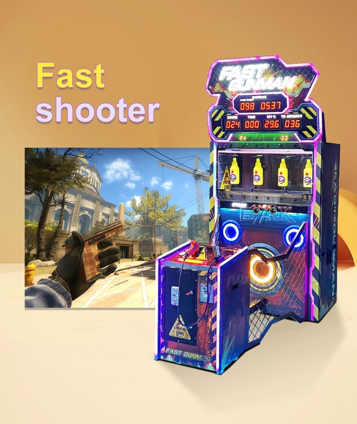 Fast Shooter Coin Operated Arcade Machine Indoor Amusement Fast Gunman Shooting Game
