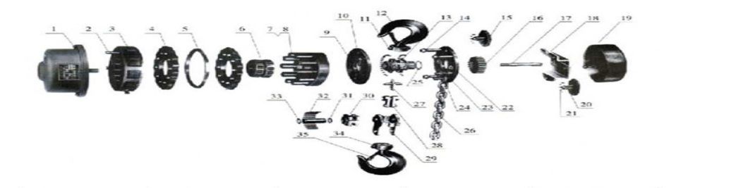 Simple Electric Hoist for Tank Lifting Construction
