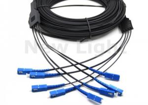 Buy cheap 4 Core Single Mode Fiber Optic Cable Singlemode Duplex , 100M G657A SC Fiber Optic Cable product