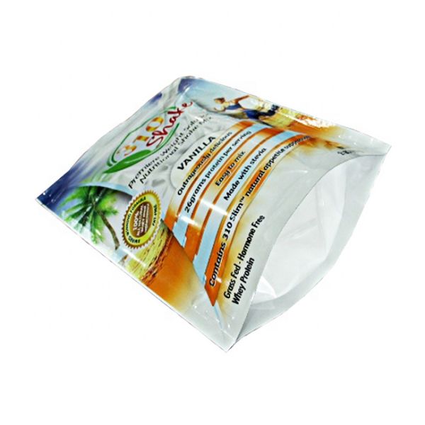 Zipper Bag Recyclable Customized Printed Stand Up Protein Powder Pouch Aluminum Foil Packaging Maylar Bags with Ziplock