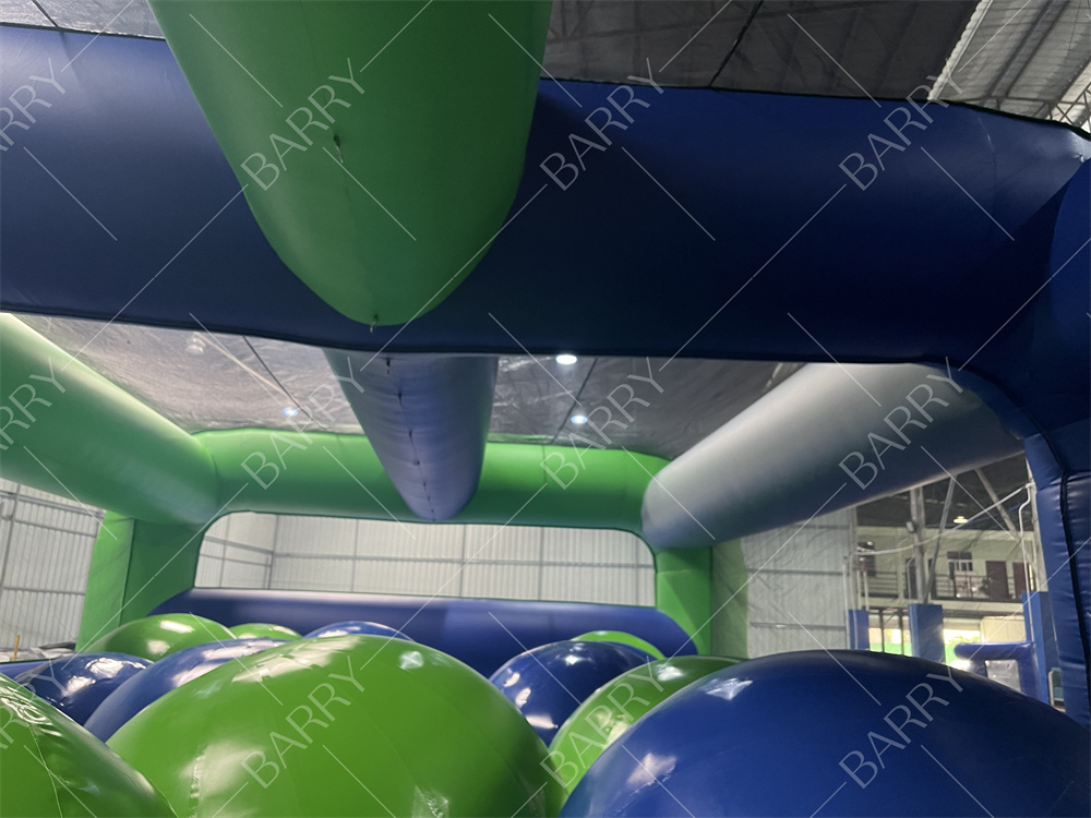 Outdoor Sport Game 5-Kilometers Barrier Inflatable 5k Run Obstacle Course Big Balls For Commercial Event 
