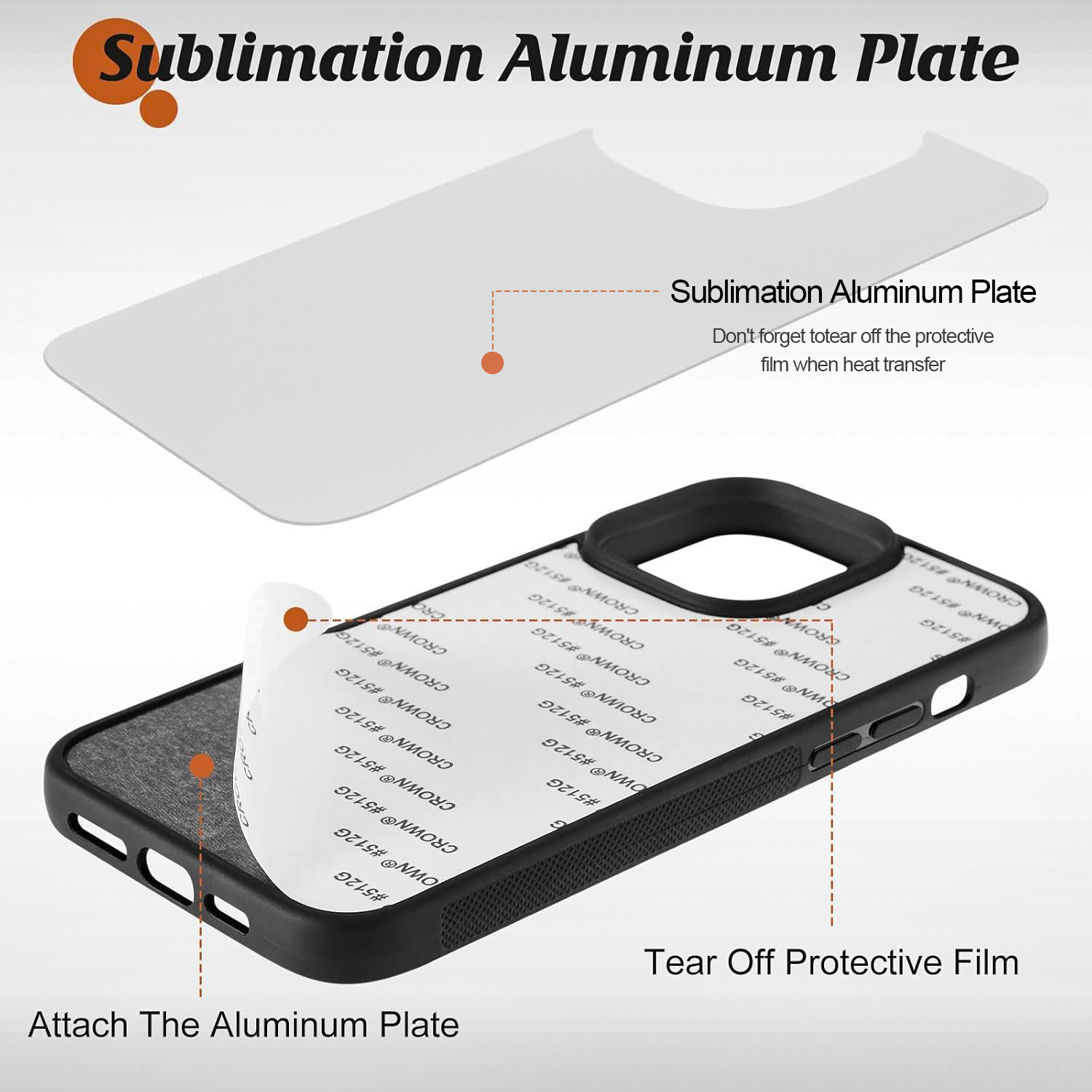 TPU Black Shockproof Sublimation Phone Case For Sumsung S24 Ultra