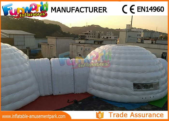 Customized Air Sealed Inflatable Party Tent , Airtight Igloo Dome Tent