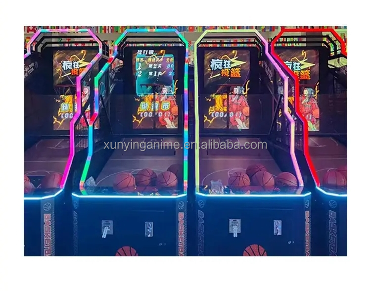 Mini Mobile Arcade Basketball Machine Entertainment Sports Tickets Game OEM