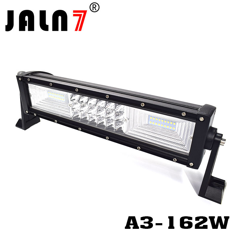 LED Light Bar JALN7 162W 3Rows Combo Beam LED Driving Lamp Super Bright Off Road Lights LED Work Light Boat Jeep