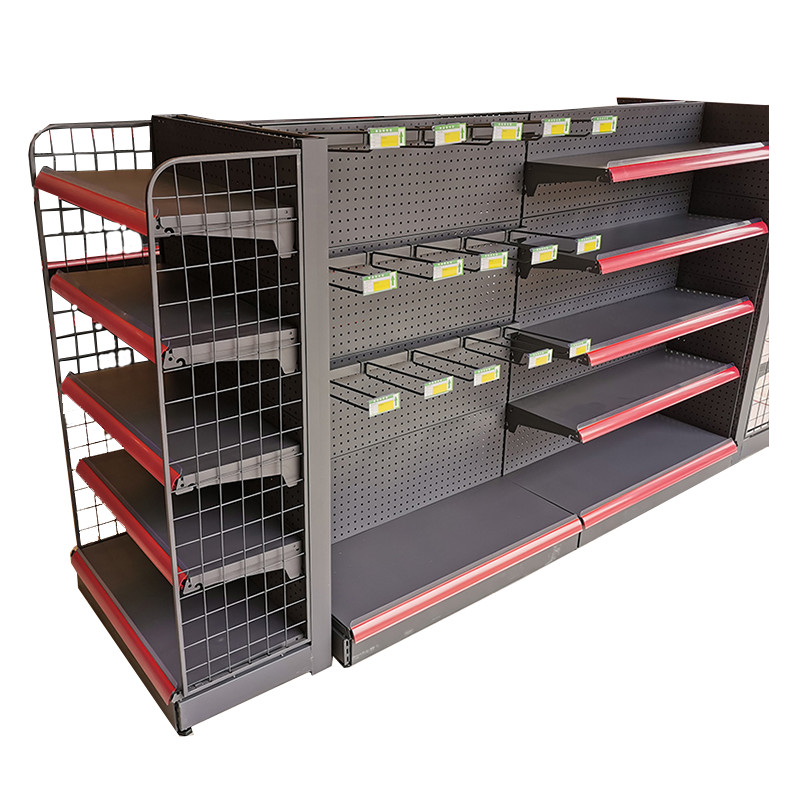 900mm 200KG Advertising Display Rack For Supermarket Heavy Duty Metal Storage Shelves