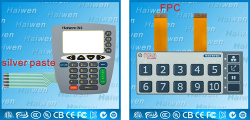 Flexible FPC Membrane Switch LED Dust Proof Custom Size PC Material