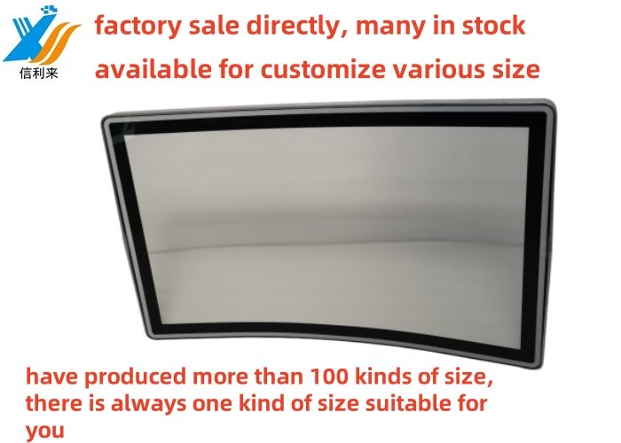 Customize 10 touch Curved Touch Screen panel waterproof oilproof Anti-UV AR AF AG pen touch LCD Display Monitor for commerical display Amusement