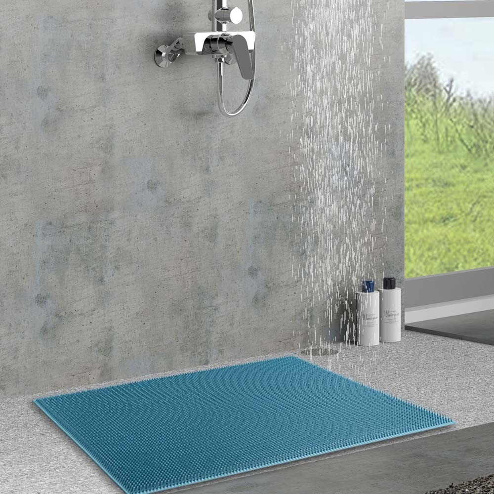 Bathroom Non-Slip Bath Mat Soft Silicone Foot Wash Back Rub Massage Foot Cleaning Mats