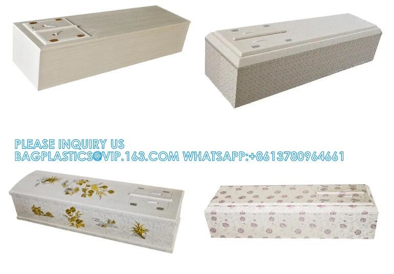 Paulownia Solid Wood Coffin With Carving Funeral Wood Casket Dome Coffin Wooden Casket Dome Shape