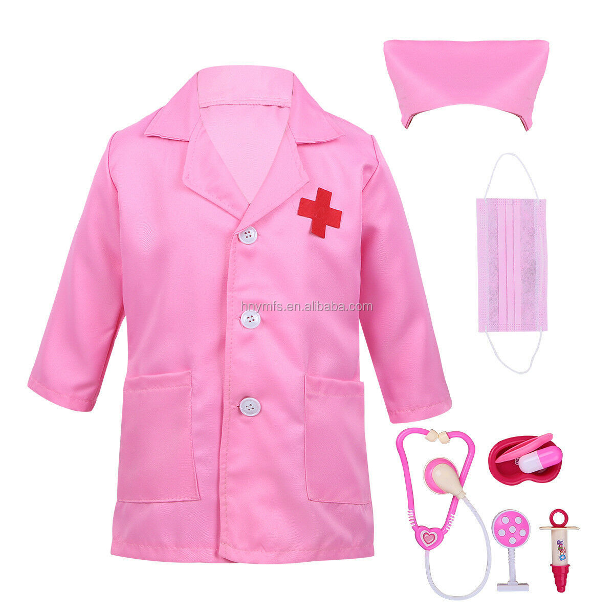 Eco Friendly OEM Service Kids Doctor Costume Kids Cosplay Lab Coat