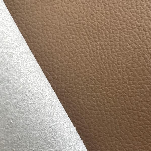 Silicone Coated Solvent Free PU Leather 1.4mm Litchi Pattern For Home Decor