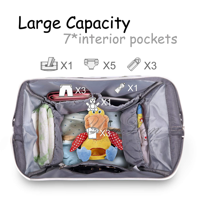 Waterproof Diaper Bag Travel Maternity Nappy Changing Bag