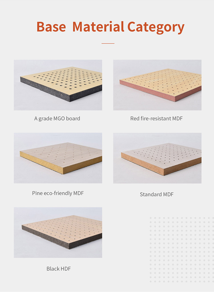 12mm 15mm 18mm Micro Perforated Perforated Wood Acoustic Wall Panels Modern Style