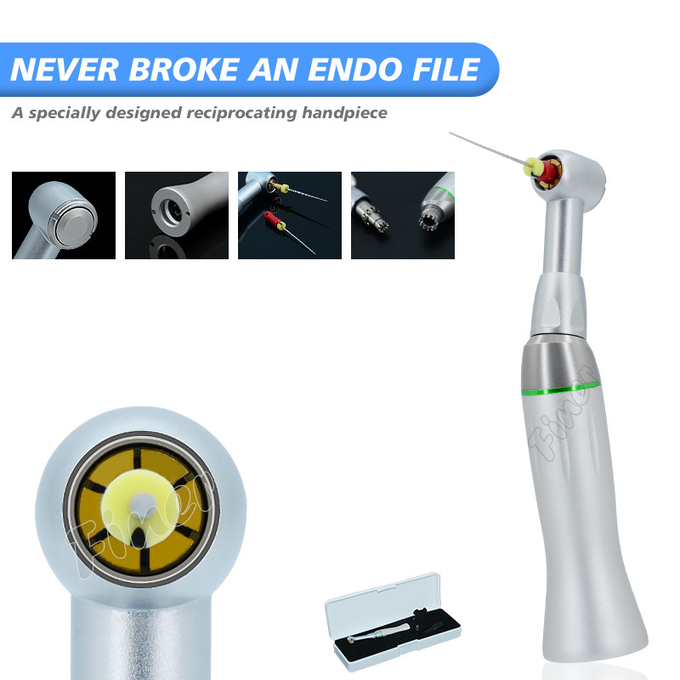 Turbine Dental Handpiece Unit 10/1 Reciprocating Contra Angle 30 Degree Rotation Reduction Handpiece