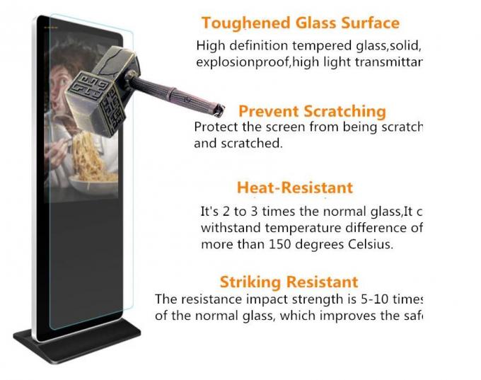 Touchscreen Kiosks Indoor  LCD Signage Advertising For Retail Store 2