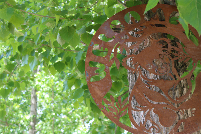 Garden Metal Ornaments Decorative For Living Room Metal Outdoor Art