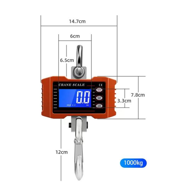 Veidt Weighing OCS-P1 500kg Digital Industrial Hanging Scale With Wireless Remote Control