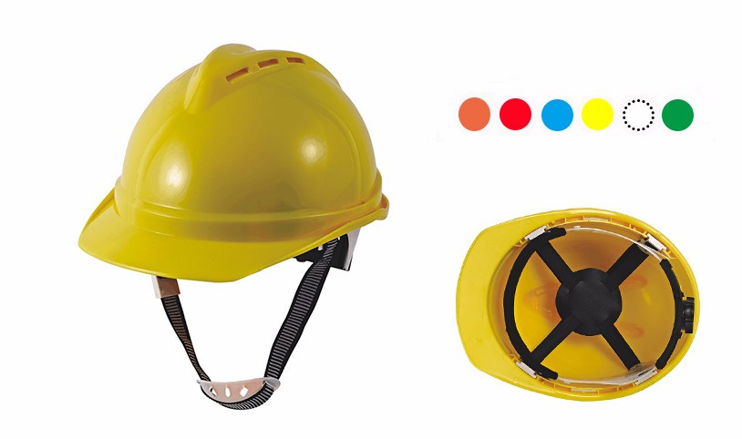 Six Point Suspension 385G Inner Points Permeable Safety Helmet for Engineering Protection