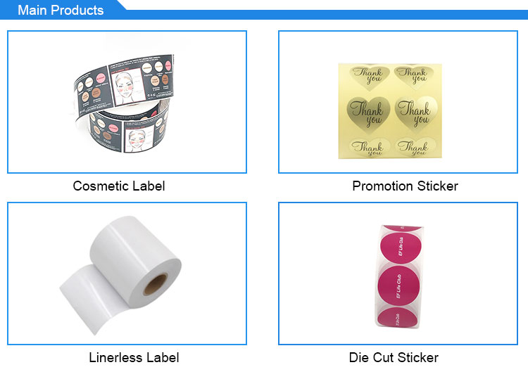 Linerless Waterproof Self Adhesive Labels In Rolls For Supermarket