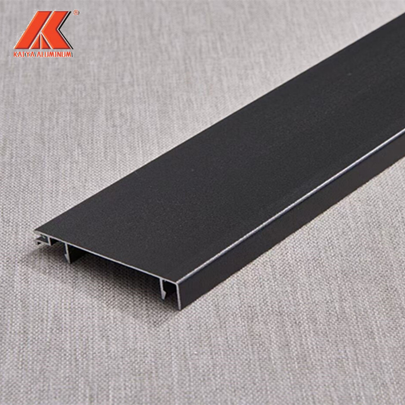 Brushed Anodized Aluminum Skirting Board For Flooring Kitchen Toe Kick
