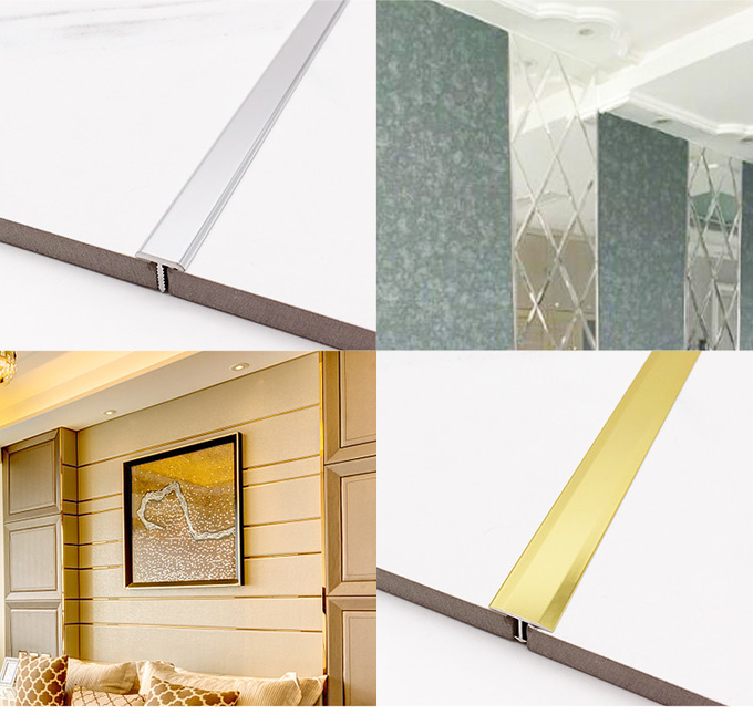 T Shaped Aluminium Trim 0.55mm Thickness T3 Temper Anodizing Oxidation
