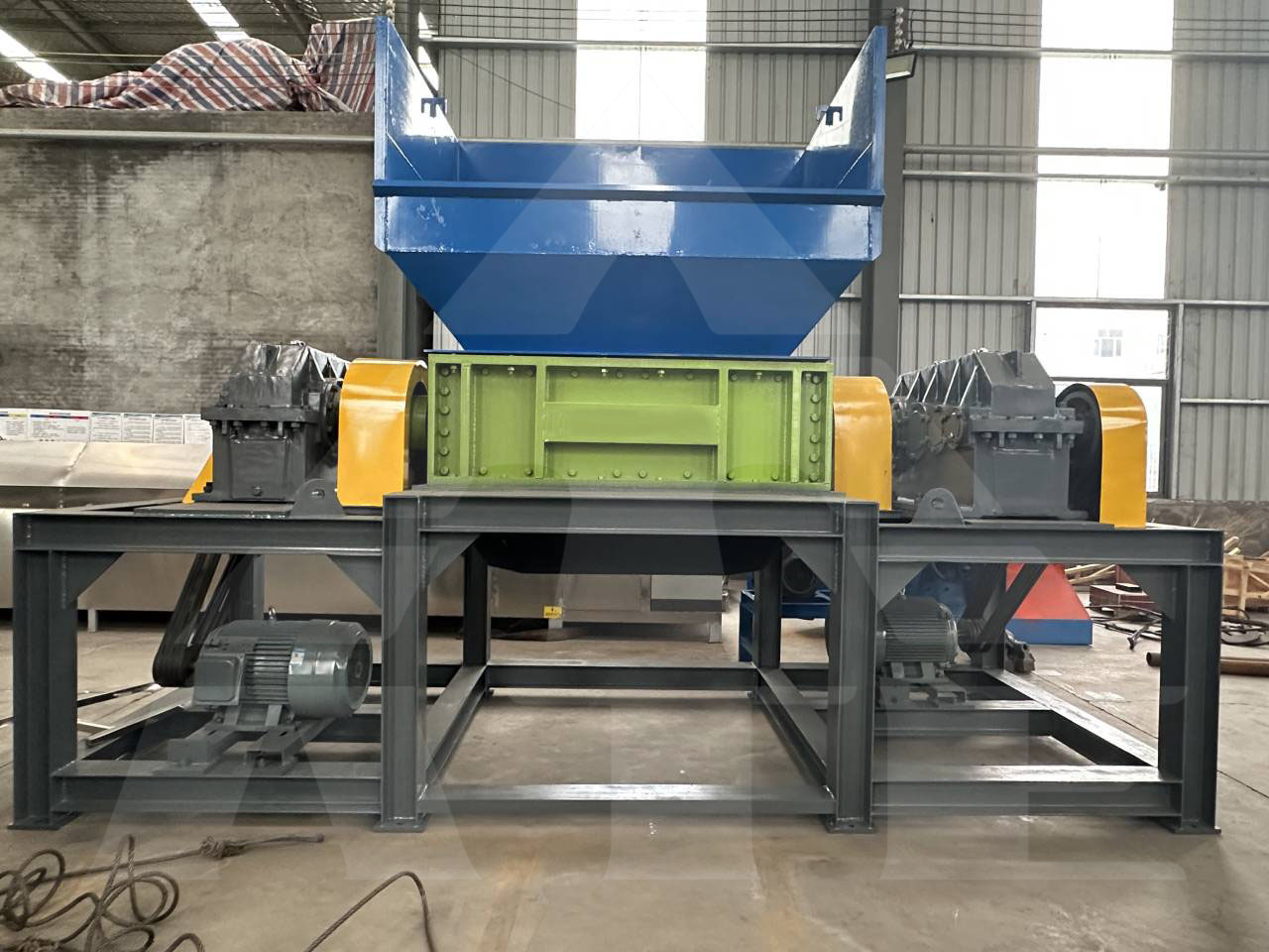 Plastic Bumper Shredder Machine Plastic Waste Barrel Shredder