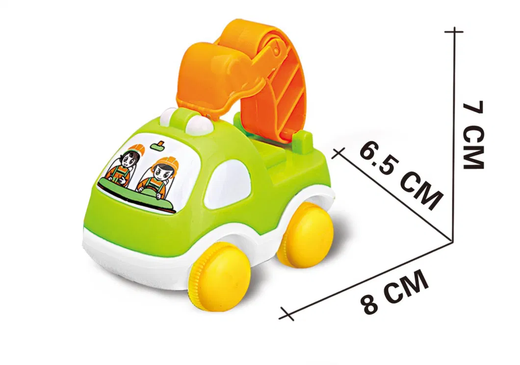 Friction Engineering Car Toy Children Model Inertia Car Cartoon Engineering Car Toy Multi-Style Mixing