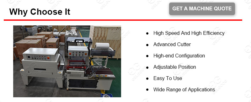 Pizza shrink wrapping machine