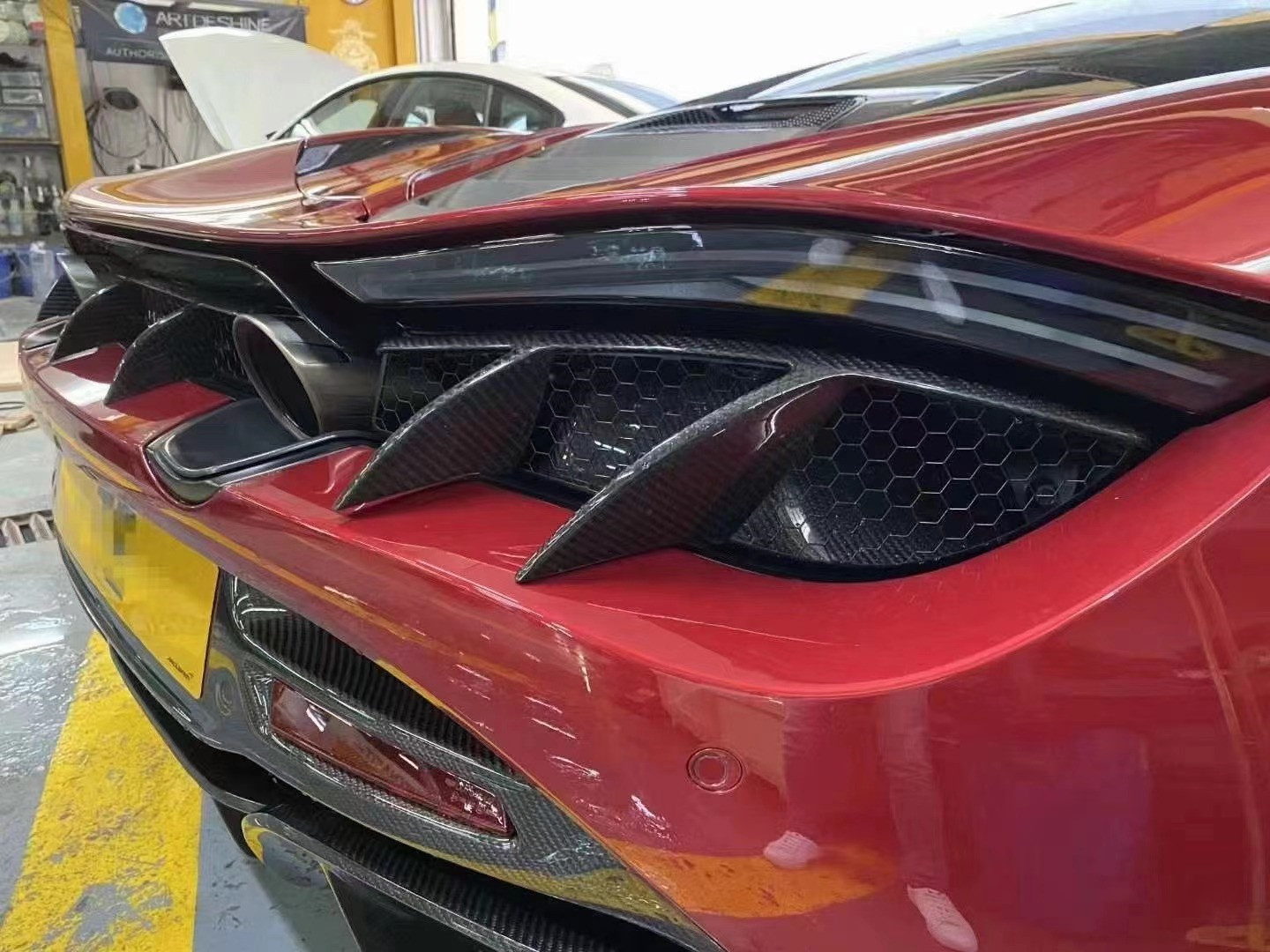 Carbon Fiber Carbon Fiber Body Kit for McLaren 720S 720 Upgraded TOPCAR Style Front Shovel Rear Diffuser Spoiler Cover